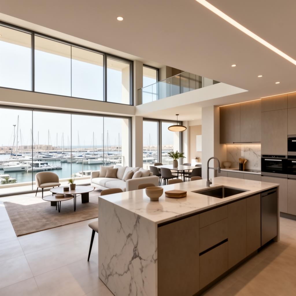 Marina Duplex with Yacht Views