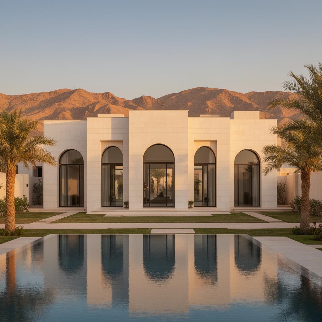 Arched Villa with Hajar Views